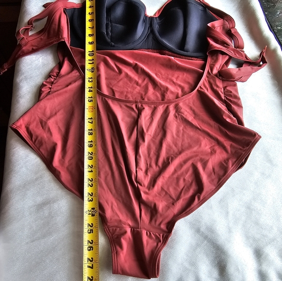 Cache Coeur Underwired Maternity Swimsuit Monaco terracotta Sz 40G/H(4D-5D) - Picture 9 of 11